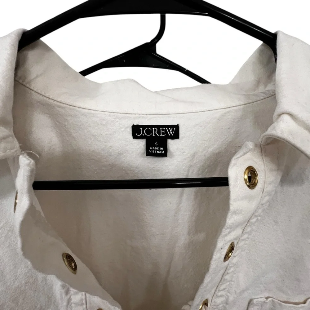 J.Crew Ivory Button-Up Blouse - Picture 3 of 5